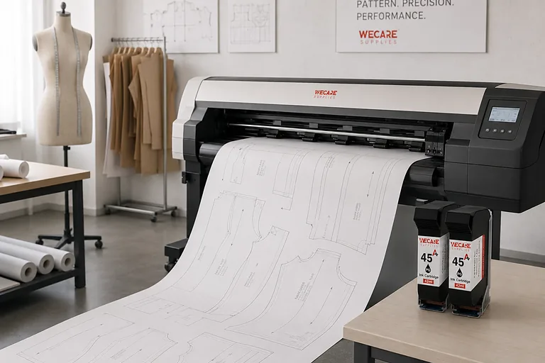 Garment pattern printing with Wecare 45A ink cartridges