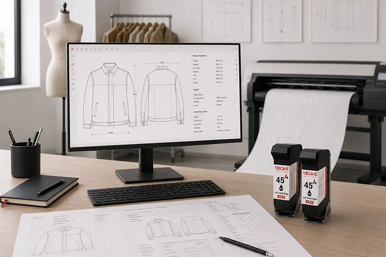 Technical drawing output with 45A CAD ink cartridge