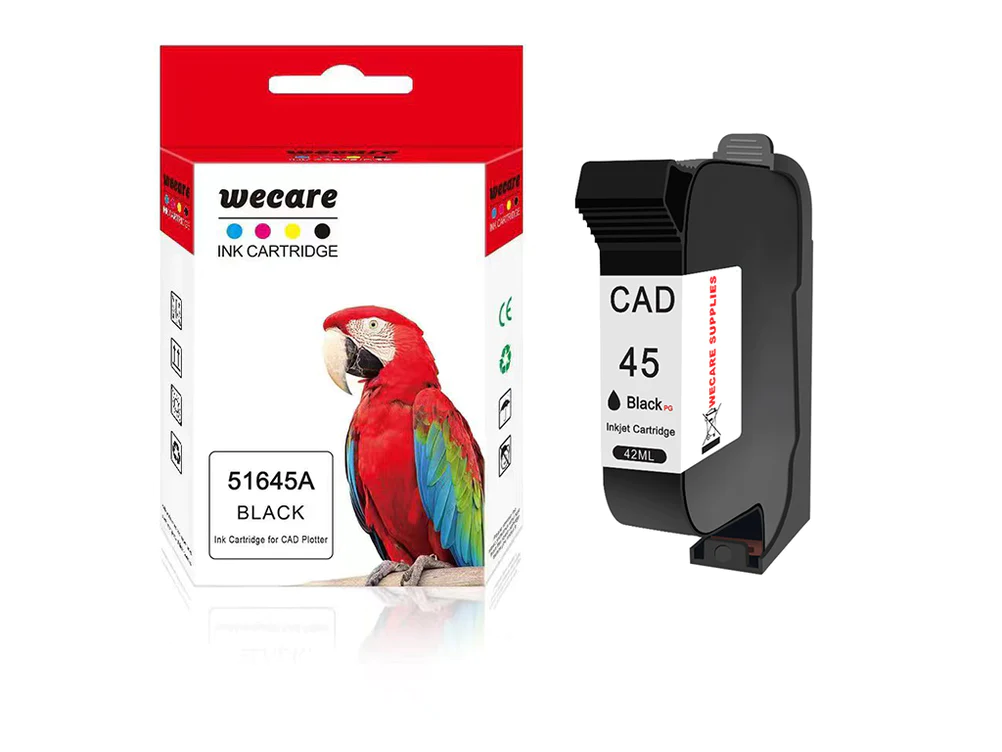 Wecare 45A Grade A HP45 compatible ink cartridge for garment CAD printing